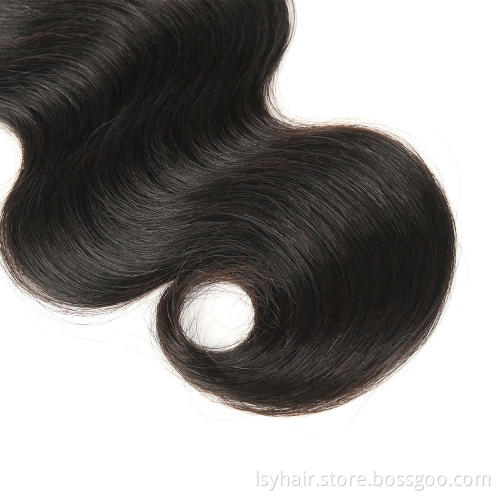 Lsy Wholesale Hair Bulk 1kg/2kg/3kg Grade 10A Peruvian Body Wave Bundles